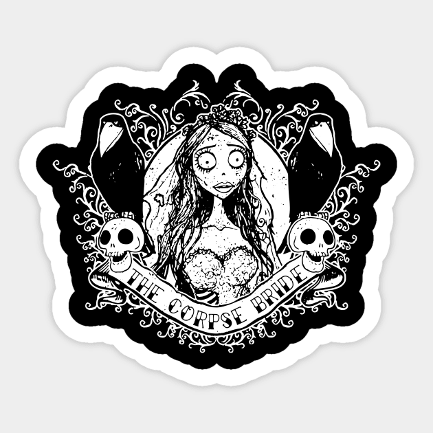 Corpse Bride Emily The Corpse Bride Girls Sticker by Leblancd Nashb